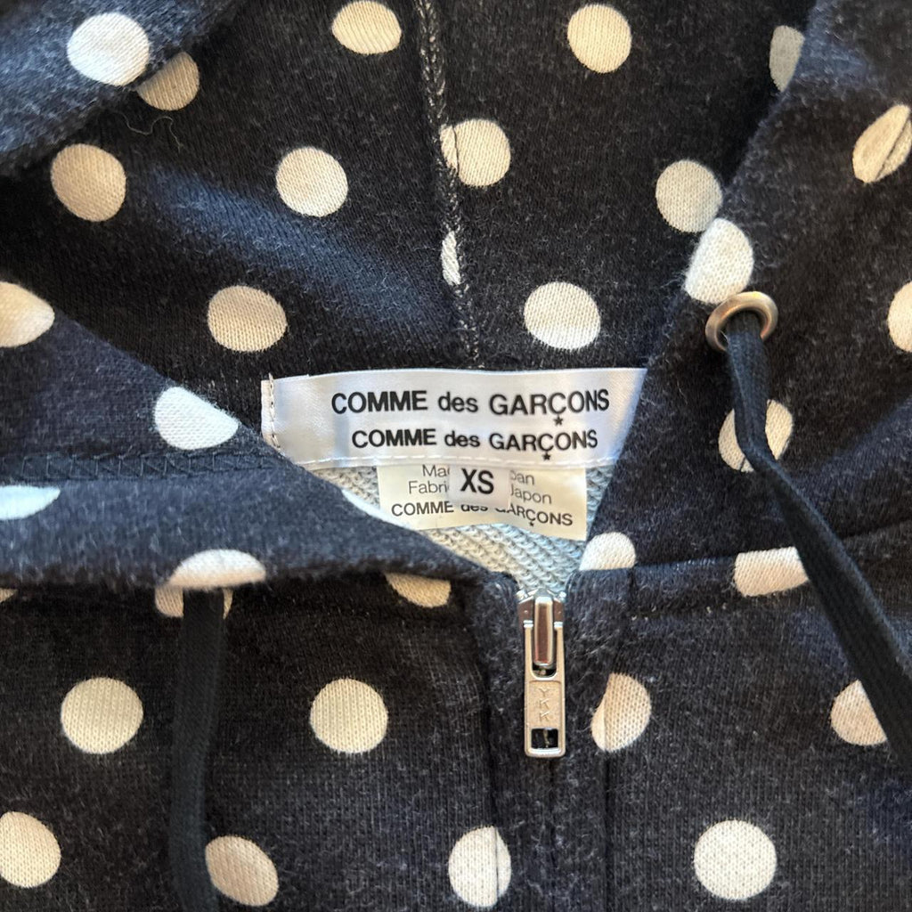 Comme des Garçons Polka Dot Zip-Up Hoodie