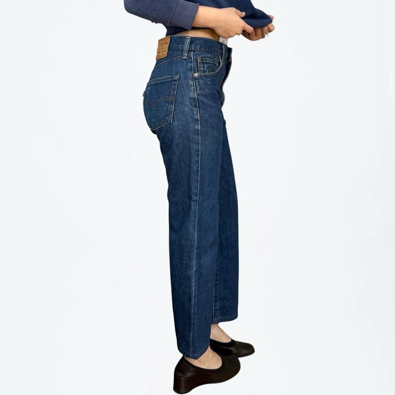 Levi's 1990s Japanese Big E Selvedge Jeans, Dark Whiskered (28 x 26.5)