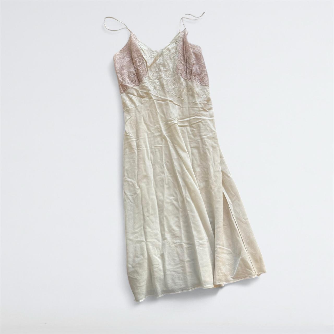 Vintage Cream Lace Slip Dress