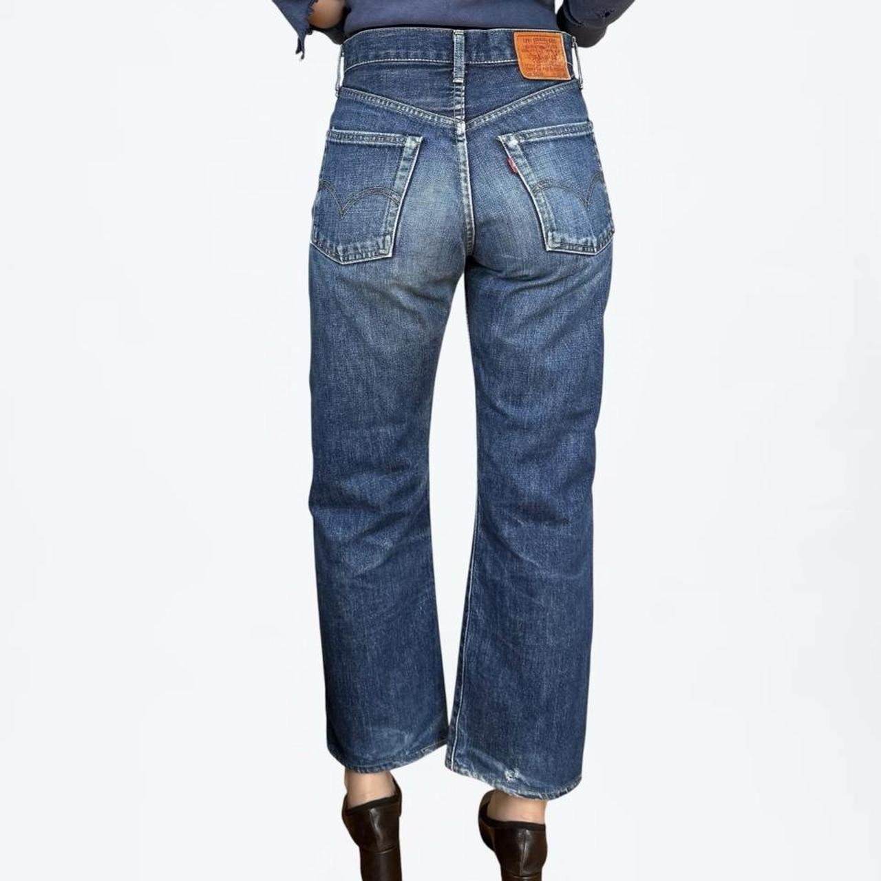 Levi's 1990s Japanese Big E Selvedge Jeans, Whiskered Wash (27 x 26)