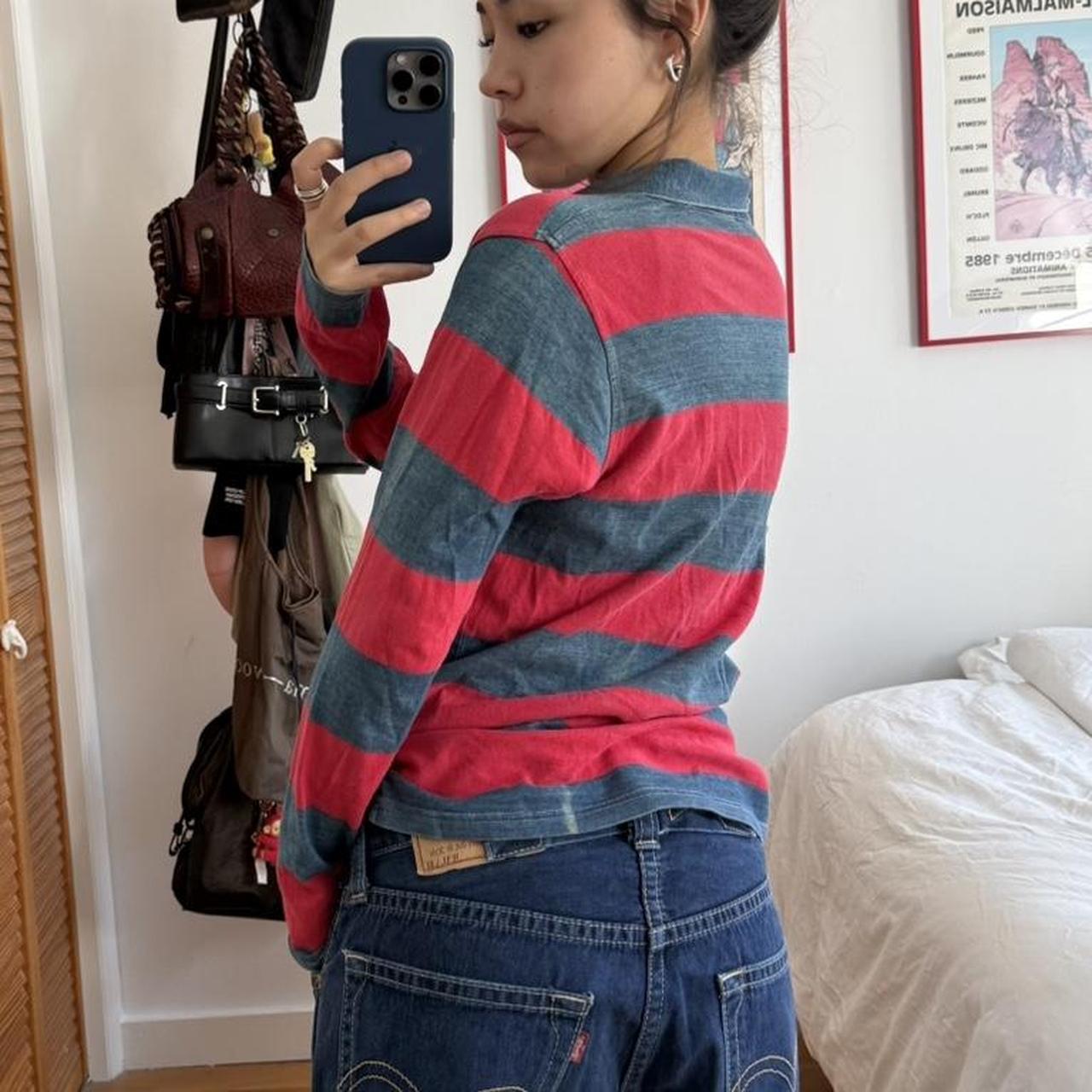 45rpm Red & Blue Striped Rugby Shirt