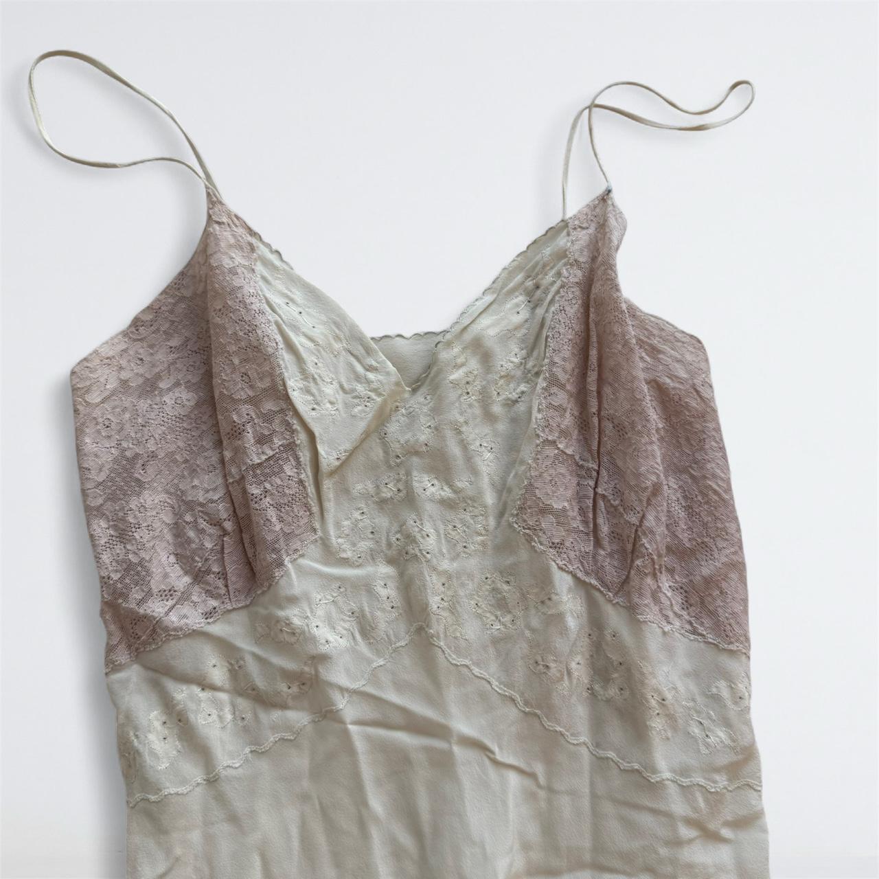 Vintage Cream Lace Slip Dress