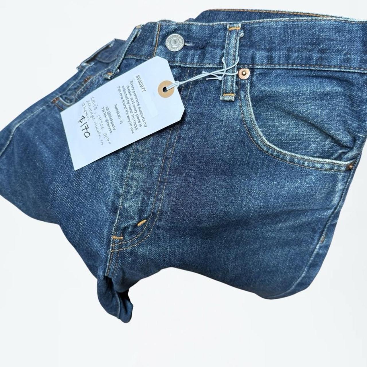 Levi's 1990s Japanese Big E Selvedge Jeans, Dark Whiskered (28 x 26.5)
