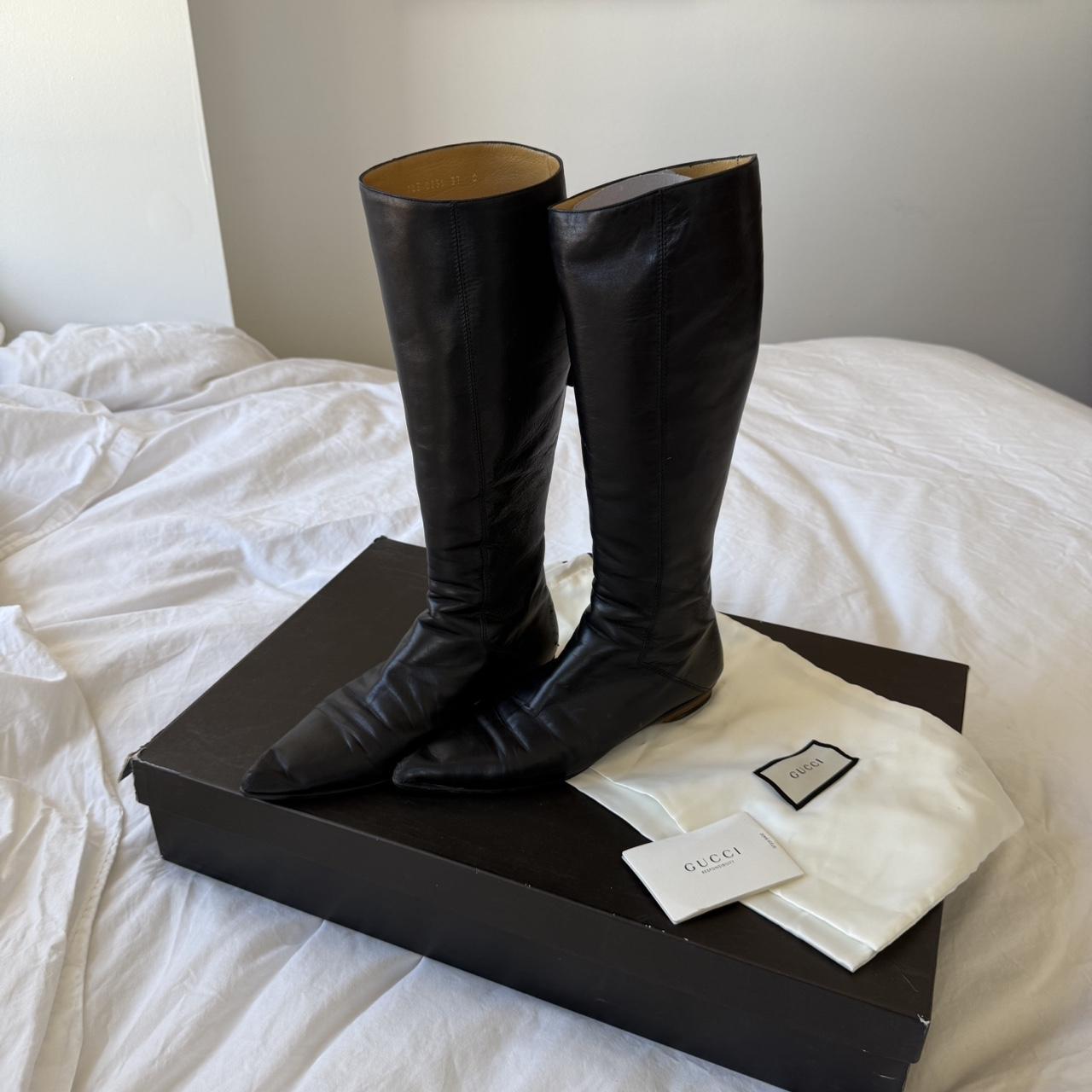 Gucci Vintage Pointed Leather Boots