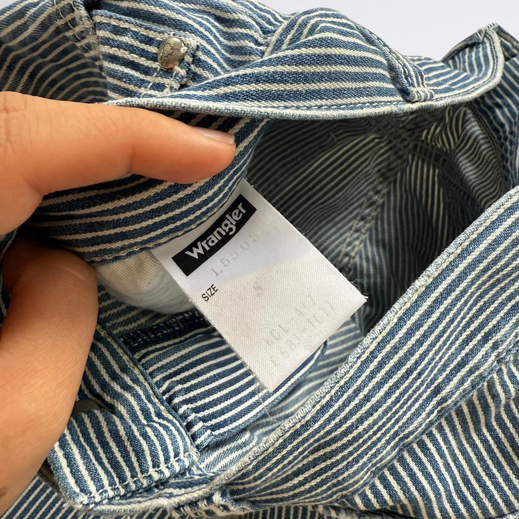 Wrangler Hickory Stripe Denim Bermuda Shorts