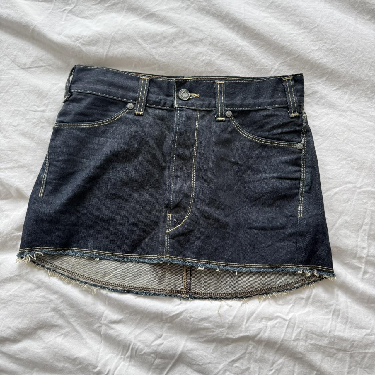 Levi's Engineered Jeans Dark Indigo Denim Mini Skirt