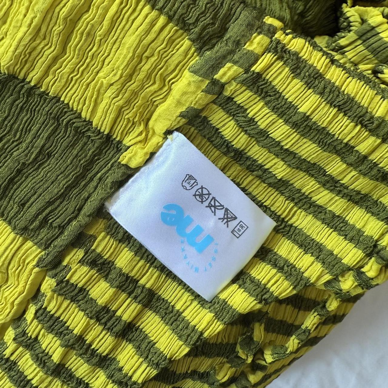 ME Issey Miyake Striped Pleated Dress