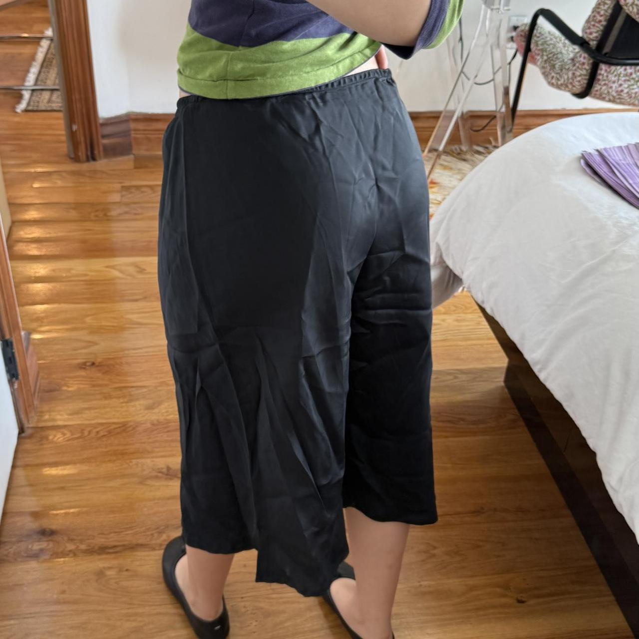 yoshie inaba L'EQUIPE Black Cupro Slip Midi Skirt