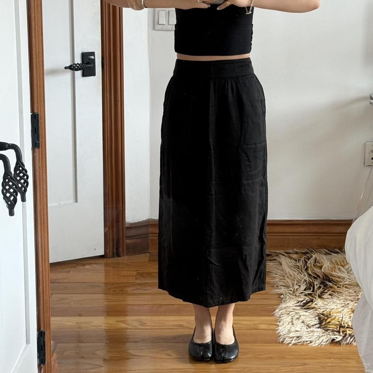 yoshie inaba Black Minimalist Maxi Skirt