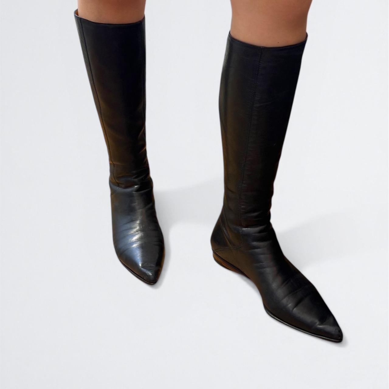 Gucci Vintage Pointed Leather Boots