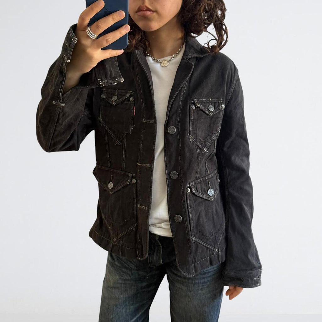 Levi's Engineered Jeans Black Denim Jacket