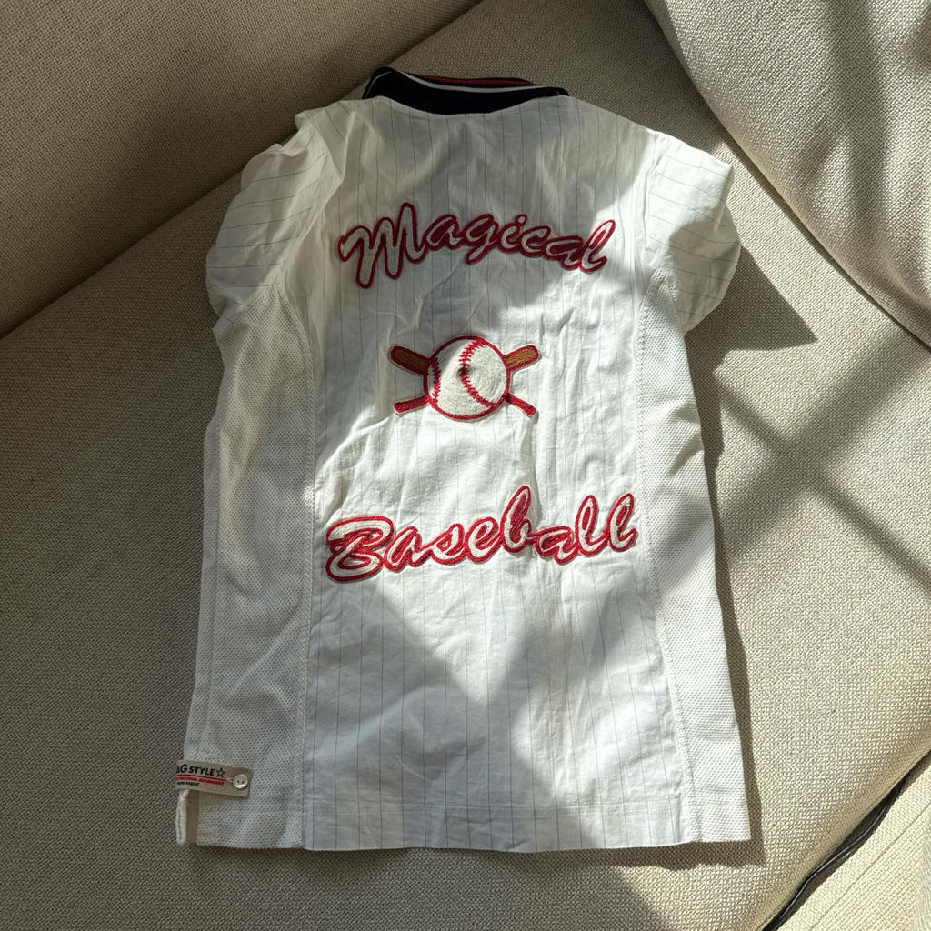 Dolce & Gabbana Y2K Baseball Polo Shirt