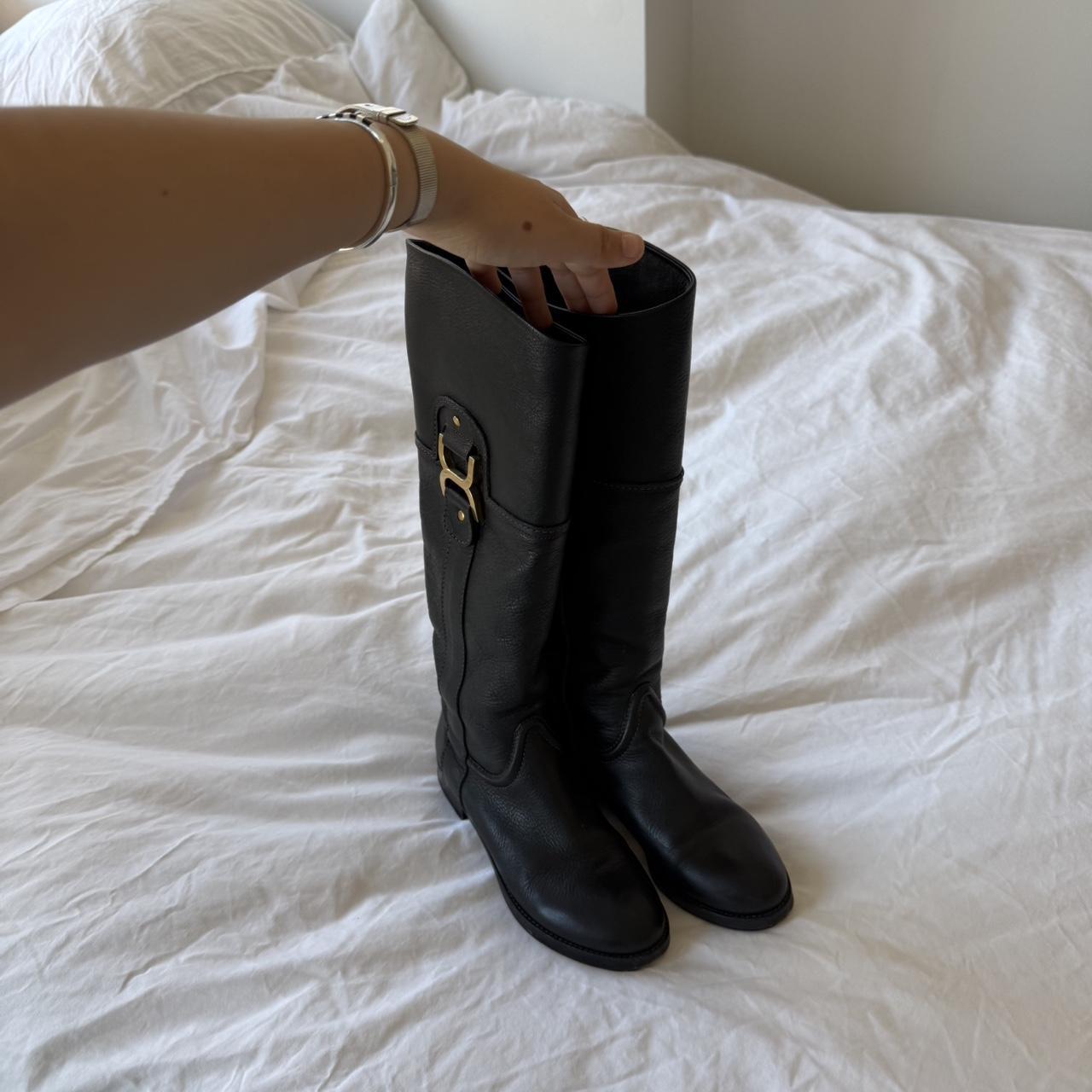 Chloé Phoebe Philo Era Black Leather Riding Boots