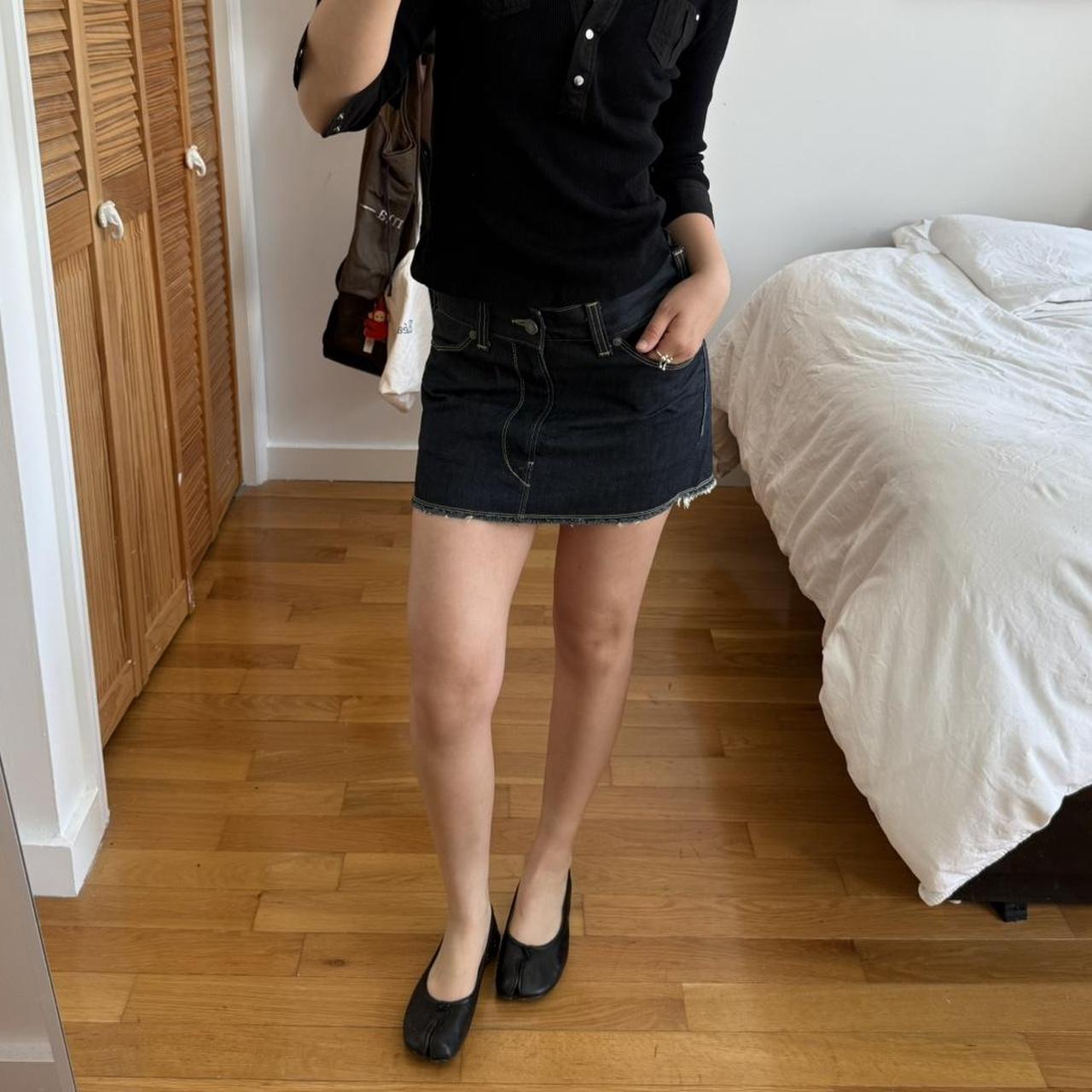Levi's Engineered Jeans Dark Indigo Denim Mini Skirt