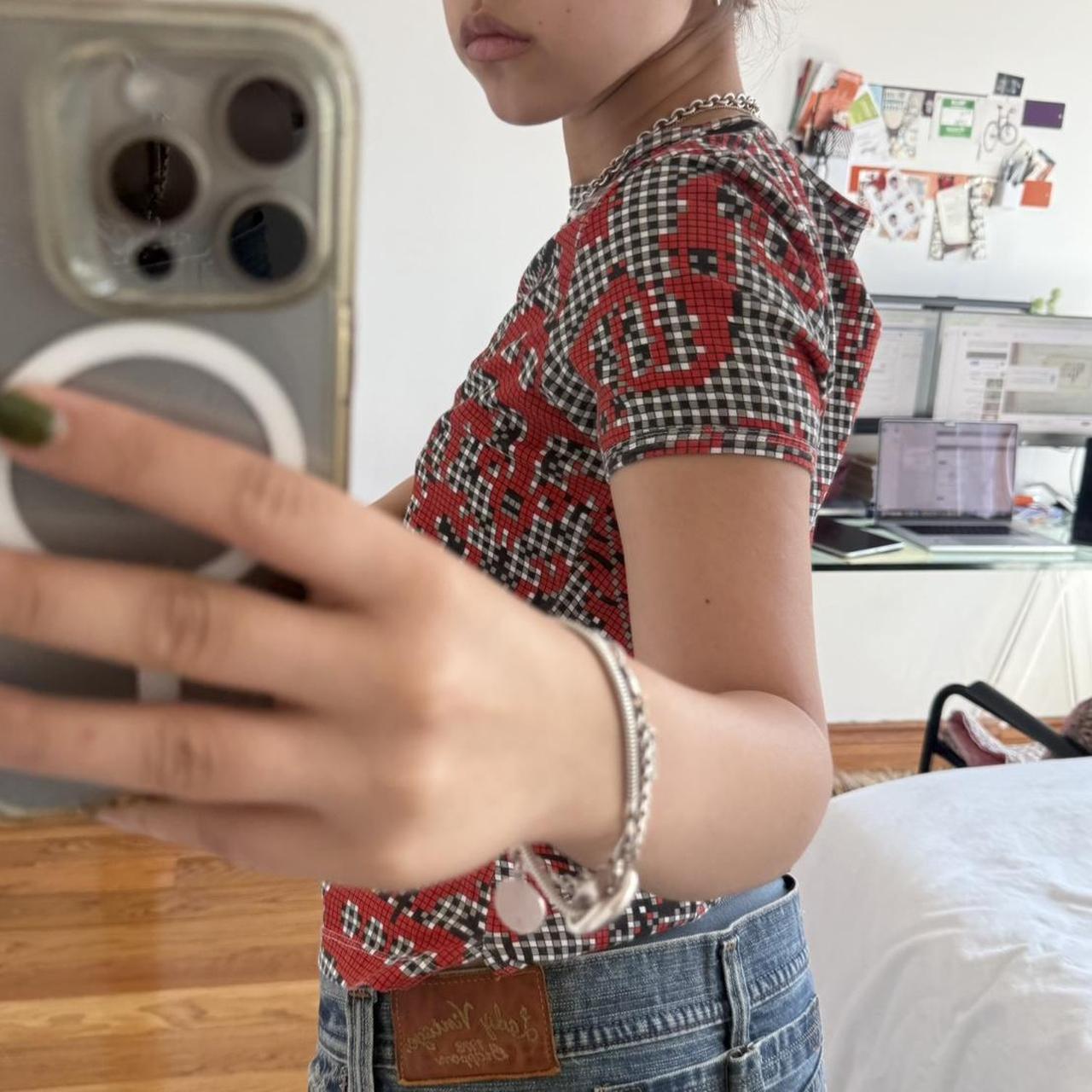 Vivienne Westwood SS1997 Pixel Print Baby Tee