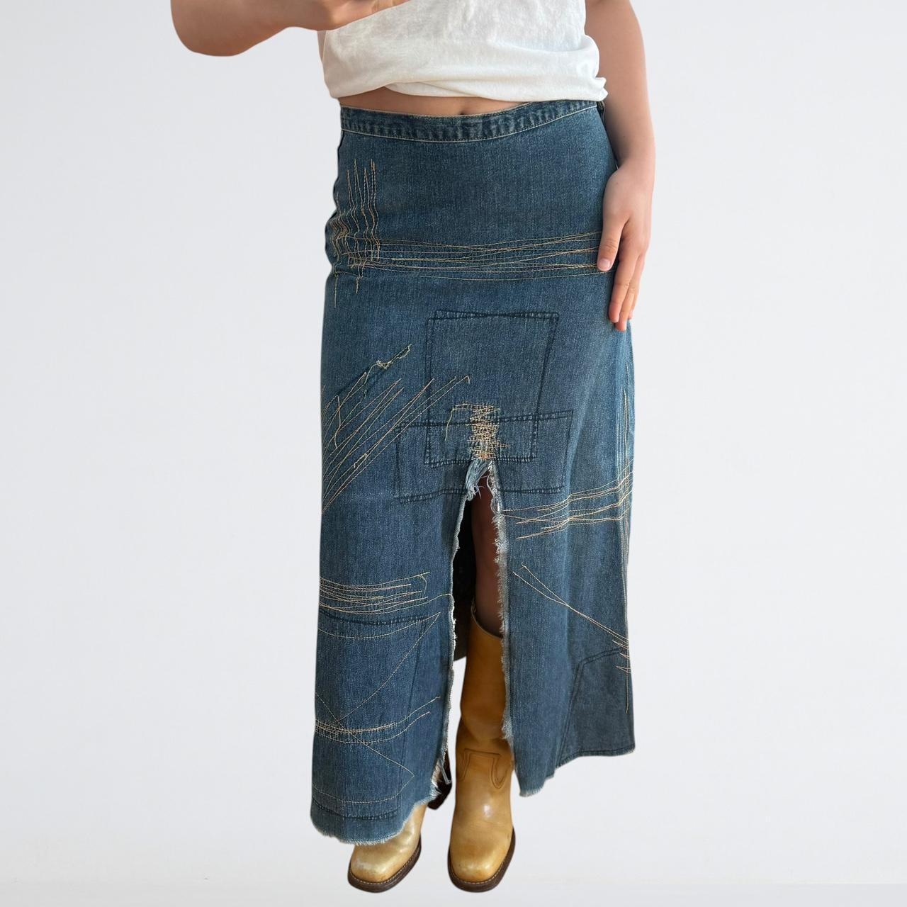 Hysteric Glamour Denim Maxi Skirt